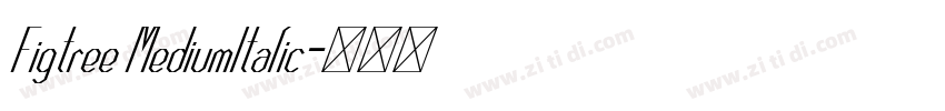 Figtree MediumItalic字体转换